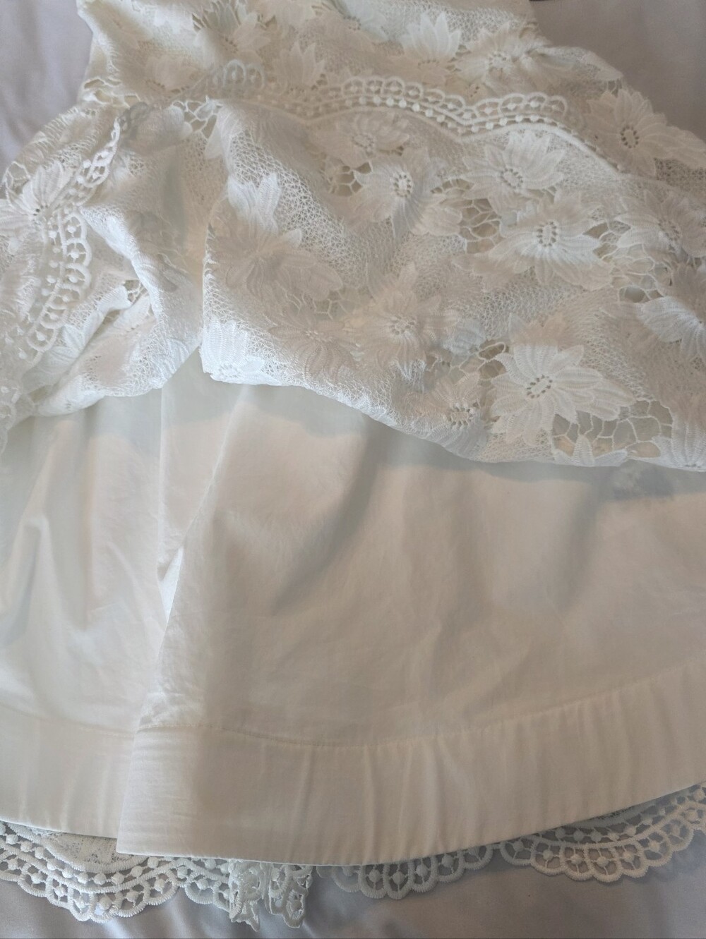 Alice + Olivia Floral Lace Fit & Flare Dress Wedding Formal Special Occasion - Picture 15 of 16
